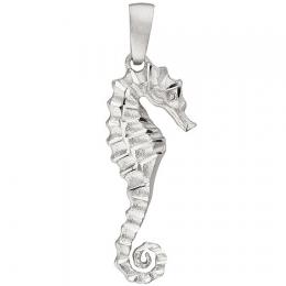 SIGO Anhänger Seepferdchen 925 Sterling Silber teil matt Silberanhänger