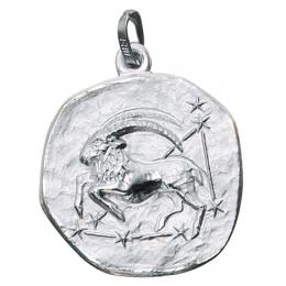 SIGO Anh&auml;nger Sternzeichen Steinbock 925 Silber matt Sternzeichenanh&auml;nger