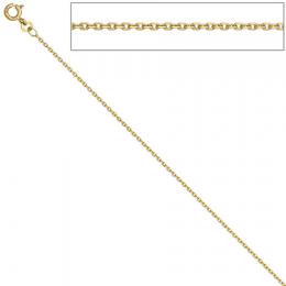 SIGO Ankerkette 333 Gelbgold 1,2 mm 38 cm Gold Kette Halskette Goldkette Federring