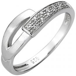 SIGO Damen Ring 925 Sterling Silber 13 Zirkonia Silberring