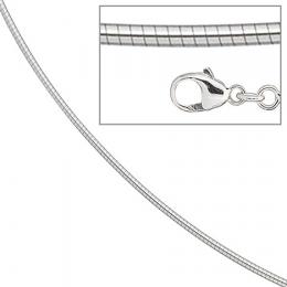 SIGO Halsreif 585 Wei&szlig;gold 1,1 mm 50 cm Gold Kette Halskette Wei&szlig;goldhalsreif