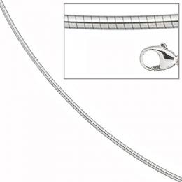 SIGO Halsreif 585 Wei&szlig;gold 1,2 mm 45 cm Gold Kette Halskette Wei&szlig;goldhalsreif