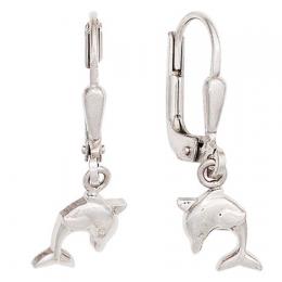 SIGO Kinder Boutons Delfin 925 Sterling Silber Ohrringe Ohrhänger Kinderohrringe