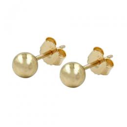 SIGO Ohrstecker, ca. 4mm Kugel, hohl, Gold 375