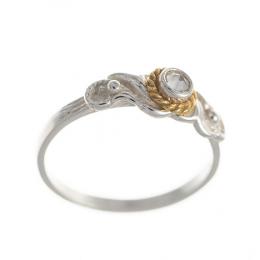 SIGO Ring 925 Silber Trachtenschmuck Zirkonia kristall