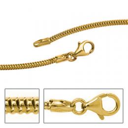 SIGO Schlangenkette aus 585 Gelbgold 1,9 mm 50 cm Gold Kette Halskette Goldkette