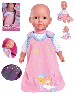 SIMBA® Weichkörperpuppe Laura Gute Nacht mit Baby Sound 30 cm (Rosa)
