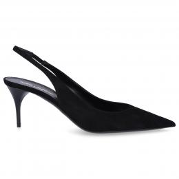 Slingpumps LEXI 65 Veloursleder schwarz