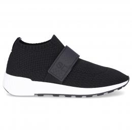 Slip Ons SR1  Nylon Stretch Logo schwarz