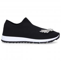 Slip Ons VERONA Stretch Swarovski schwarz