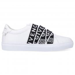 Slip Ons WEBBING Kalbsleder Logo weiß