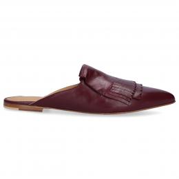 Slipper SABOT  Kalbsleder bordeaux