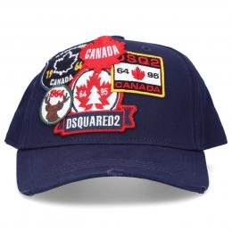 Snapback Cap PATCH CARGO Gabardine Logo Stickerei blau