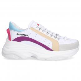 Sneaker low BUMPY 251 Kalbsleder Lochmuster Logo weiß-kombi