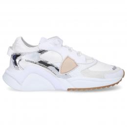 Sneaker low EZE L MONDIAL Kalbsleder Logo Patch weiß-kombi