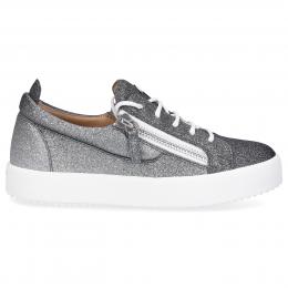 Sneaker low FRANKIE Glitter Logo grau