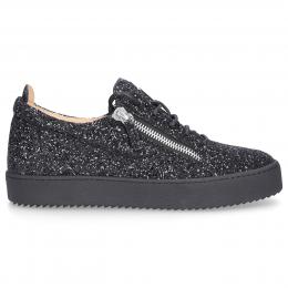 Sneaker low FRANKIE Glitter Logo schwarz