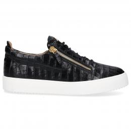 Sneaker low FRANKIE Krokodillederprägung