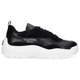 Sneaker low GUMBOY VLTN Kalbsleder Logo schwarz