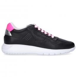 Sneaker low H371 INTERACTIVE 3 Kalbsleder Logo rosa schwarz