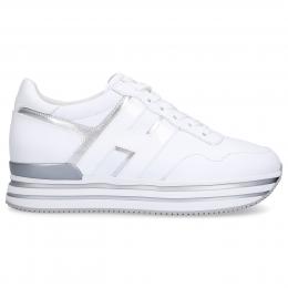 Sneaker low H483 Kalbsleder Logo weiß-kombi