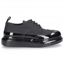 Sneaker low HYBRID Kalbsleder Logo schwarz