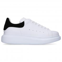 Sneaker low LARRY  Kalbsleder Logo schwarz weiß