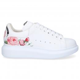 Sneaker low LARRY  Kalbsleder Logo weiß-kombi