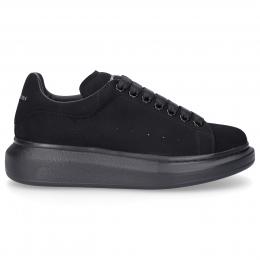 Sneaker low LARRY Veloursleder Logo schwarz