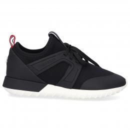 Sneaker low MELINE Kalbsleder Neopren Logo schwarz