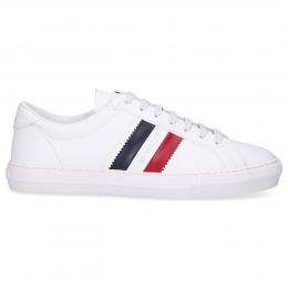 Sneaker low NEW MONACO Kalbsleder Logo weiß