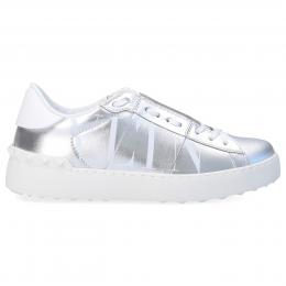 Sneaker low OPEN VLTN Kalbsleder Logo silber