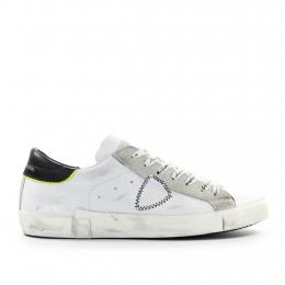 Sneaker low PRSX Kalbsleder Logo Patch weiß-kombi