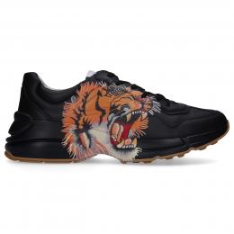 Sneaker low RHYTON  Kalbsleder  Logo schwarz