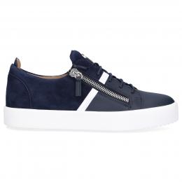 Sneaker low RM90041  Kalbsleder Veloursleder Logo marine