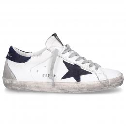 Sneaker low SUPERSTAR Kalbsleder Logo schwarz weiß