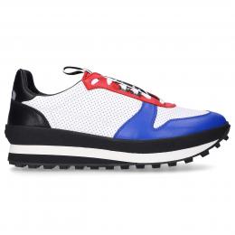 Sneaker low TR3 RUNNER  Textil Lochmuster blau rot weiß
