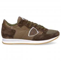 Sneaker low TROPEZ Veloursleder Logo Patch khaki