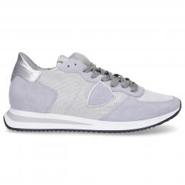 Sneaker low TRPX MONDIAL Veloursleder Textil Logo Patch grau-kombi