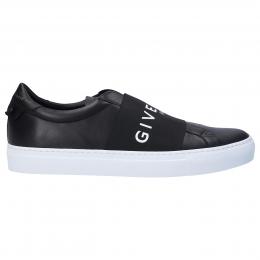 Sneaker low URBAN STREET Kalbsleder Logo schwarz
