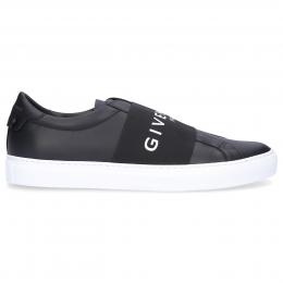 Sneaker low URBAN STREET  Kalbsleder Logo schwarz weiß