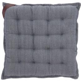 S&ouml;dahl Melange Sitzkissen - 4er Set - indigo - 4 St&uuml;ck à 40x40 cm - H&ouml;he: 5 cm