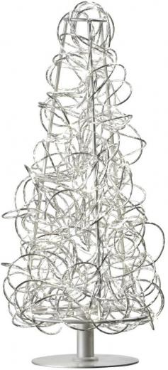 Sompex CURLY Tischleuchte - silber - Höhe 40 cm - Ø 18 cm