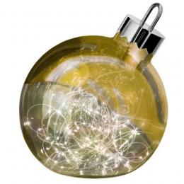 Sompex ORNAMENT Weihnachtskugel-Leuchte - gold - Ø 20 cm