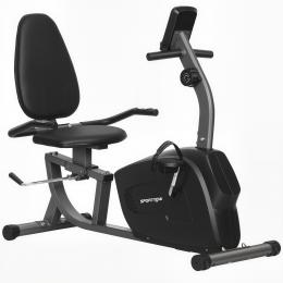 SPORTNOW Liegeergometer für Zuhause mit 8 verstellbar Widerstandsstufen Magnetbremse Pulssensoren LCD-Display Leise Liegerad Heimtrainer mit verstellbar Bequem Sitz Hometrainer Fahrrad Bis 135 kg   Aosom