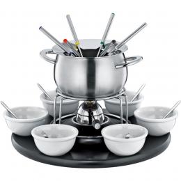 Spring CAROUSEL Fondue-Set - edelstahl - Ø 19 cm - H 20 cm - 2 Liter