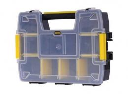 Stanley Stapelbarer Werkzeugkasten - 10 Ablagefächer - 29,5x6,5x21,5 cm