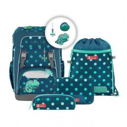 Step by Step Giant Schulrucksack-Set 5 tlg. Tropical Chameleon