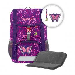 Step by Step KID SHINE Kinderrucksack-Set Butterfly Night Ina