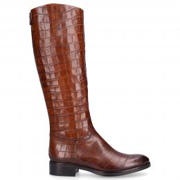 Stiefel 920-19 Kalbsleder Prägung braun